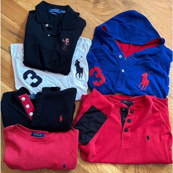 Polo Ralph Lauren Other - Polo Ralph Lauren long sleeve white t-shirt top embroidered horse 3 boys girls 8